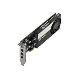 NVIDIA T1000 - Carte graphique - 8 Go GDDR6 - PCIe 3.0 x16 profil bas - 4 x Mini DisplayPort (VCNT1000-8GB-SB)_2